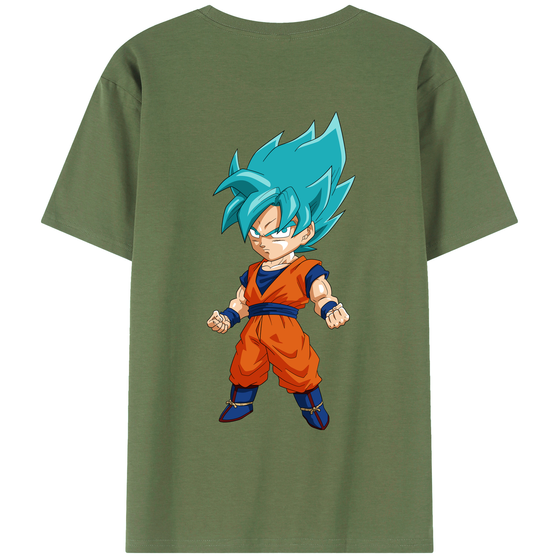 （画像用） ドラゴンボール 孫 悟飯（そんごはん）DRAGON BALL Son Gohan 綿100％ メンズ半袖Tシャツ（バックプリント） 通気性